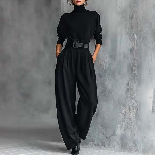 👚 50% DE RÉDUCTION ! 🎉 Ensemble Femme Col Roulé – Élégant, Confortable & Coupe Moderne 👖📦