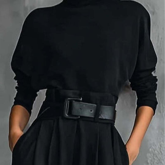 👚 50% DE RÉDUCTION ! 🎉 Ensemble Femme Col Roulé – Élégant, Confortable & Coupe Moderne 👖📦