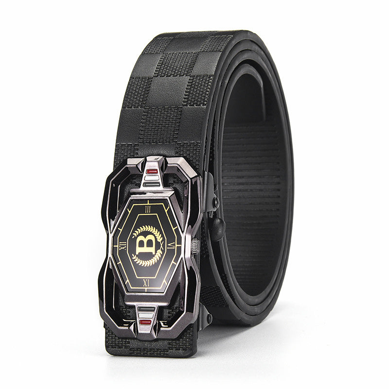 Men’s Fashion Belt with Automatic Buckle