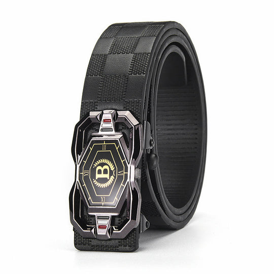 Men’s Fashion Belt with Automatic Buckle