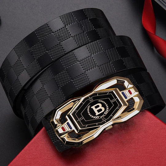 Men’s Fashion Belt with Automatic Buckle