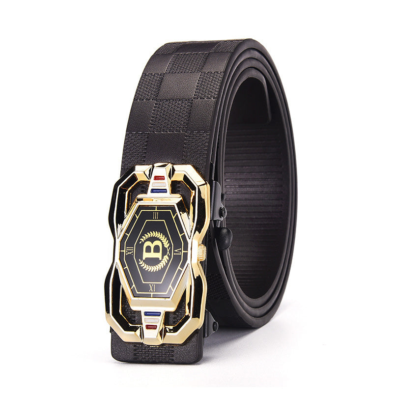 Men’s Fashion Belt with Automatic Buckle