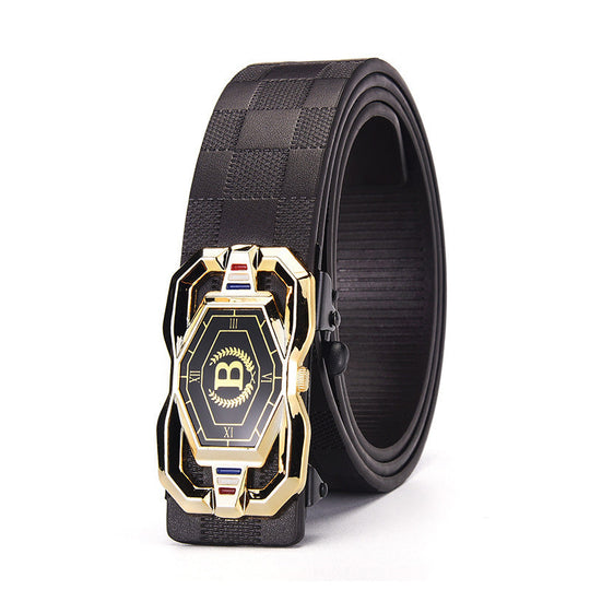 Men’s Fashion Belt with Automatic Buckle