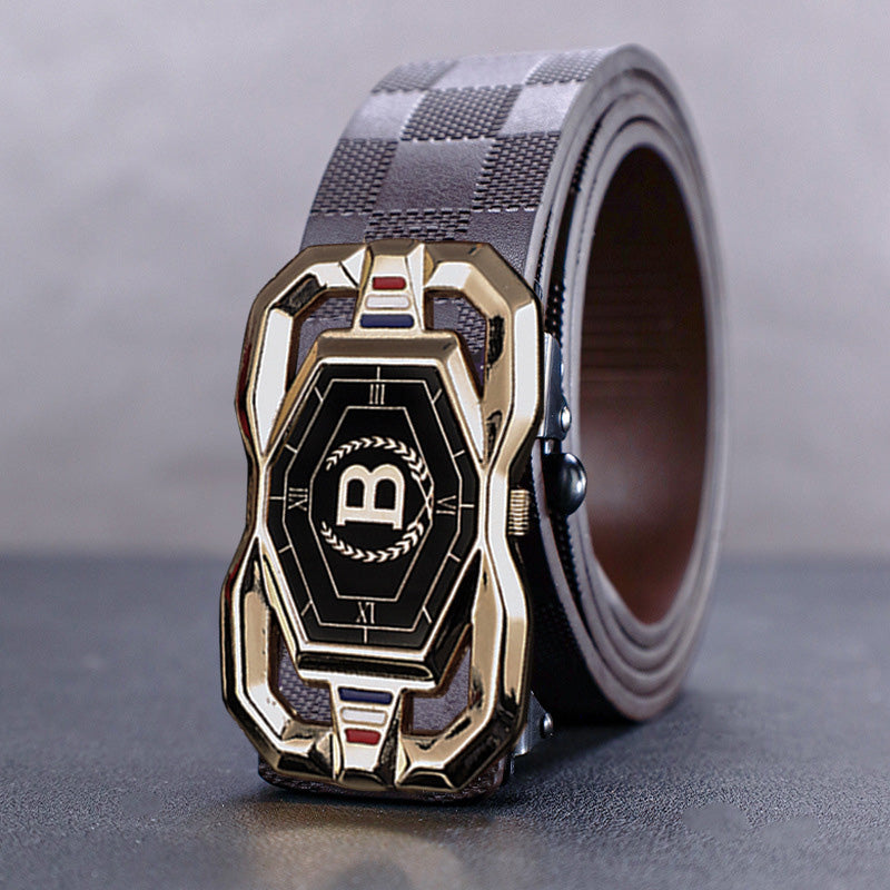 Men’s Fashion Belt with Automatic Buckle