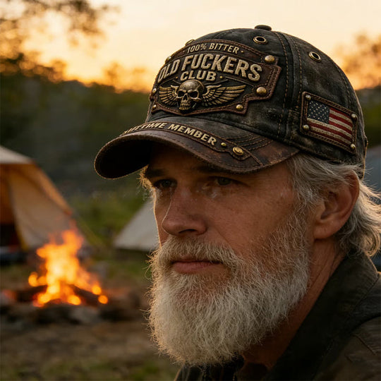 🔥Old Fuckers Club Vintage Embroidered Cap