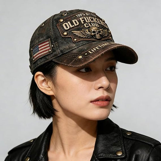 🔥Old Fuckers Club Vintage Embroidered Cap