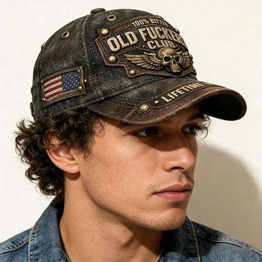 🔥Old Fuckers Club Vintage Embroidered Cap