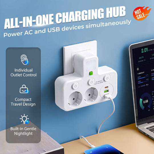 🔥2026 HOT SALE🔌Smart power outlet with USB port