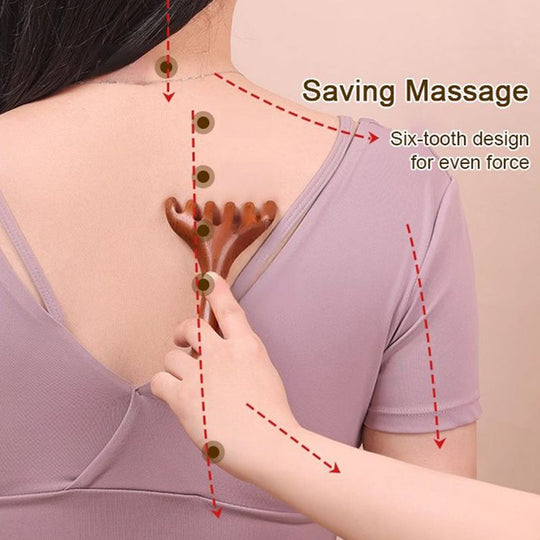 Six-claw Meridian Massage Comb