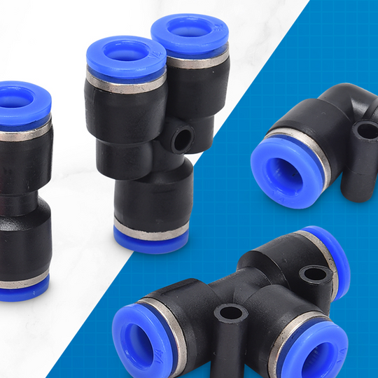🔧 50% OFF NOW! 💨 1/4" Pneumatic Air Hose Fittings Kit – Push-to-Connect, Leak-Proof & Durable Construction ⚙️