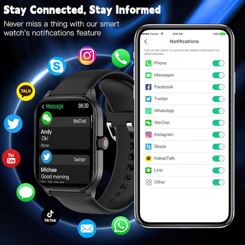 Multi-function Bluetooth Smart Sports Watch