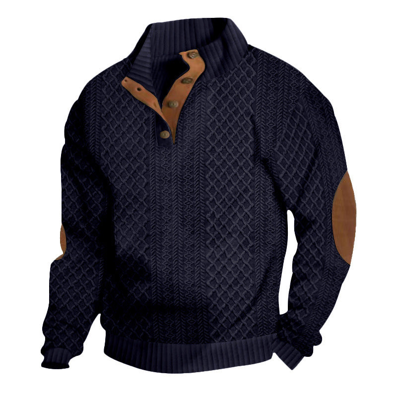 🧥Luxury Comfort | Men‘s Textured Jacquard Sweatshirt | Everyday Essential 🔥