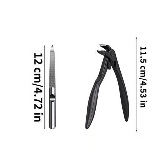 🏆50K+ SOLD! ✂️ Black Curved Nail Clipper – Ergonomic & Easy for Seniors
