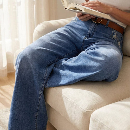 ⏳Time-Limited Special⏰Women's Vintage High-Waist Wide-Leg Jeans👖