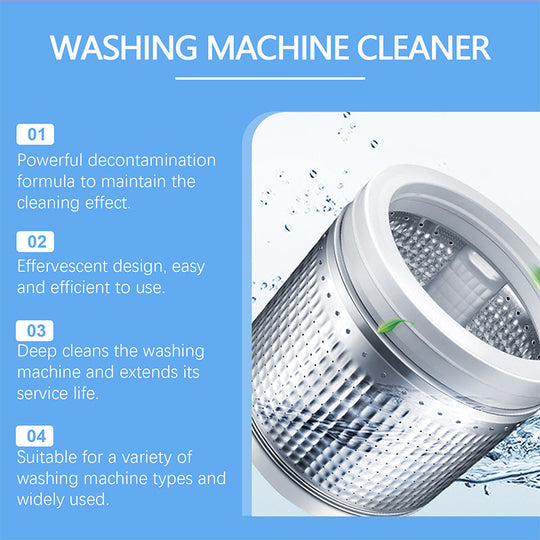 📢📢50%  OFF !! ⏰Powerful Washing Machine Cleaner Tablets - 12 Counts