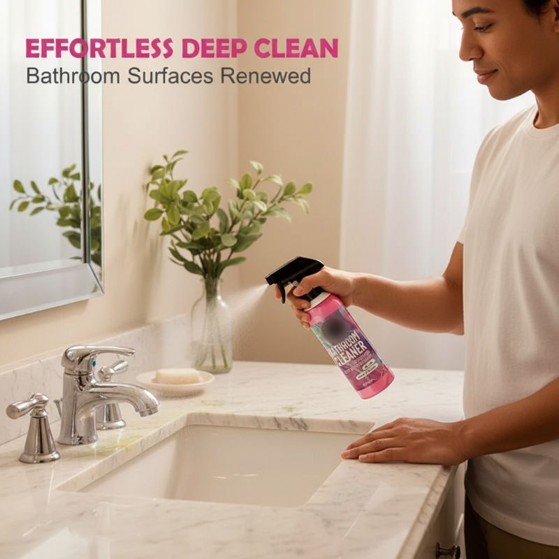 🧼 50% OFF NOW! 🚿 Multi-Surface Bathroom Cleaner – Removes Mold & Limescale, No Scrubbing & Fresh Scent ✨