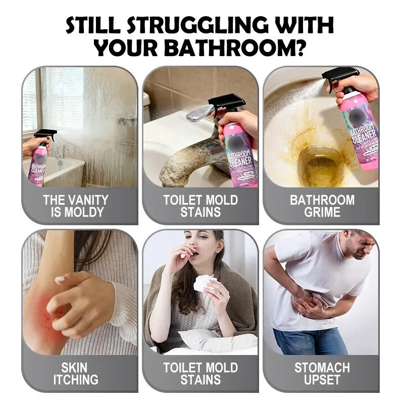 🧼 50% OFF NOW! 🚿 Multi-Surface Bathroom Cleaner – Removes Mold & Limescale, No Scrubbing & Fresh Scent ✨