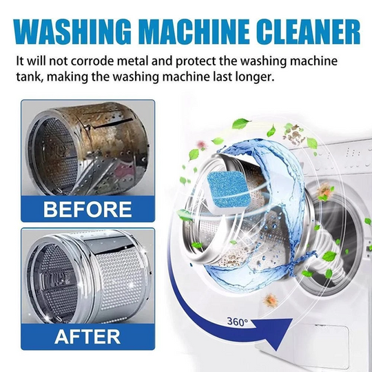 🔥LAST DAY SALE - BUY 1 GET 1 FREE!!⚡50K+ SOLD!🔥Multi-functional Washing Machine Cleaner Tablets