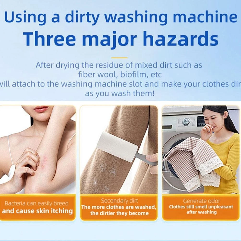 🔥LAST DAY SALE - BUY 1 GET 1 FREE!!⚡50K+ SOLD!🔥Multi-functional Washing Machine Cleaner Tablets