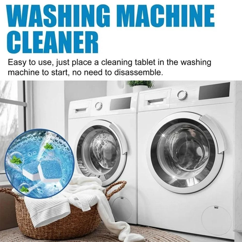 🔥LAST DAY SALE - BUY 1 GET 1 FREE!!⚡50K+ SOLD!🔥Multi-functional Washing Machine Cleaner Tablets