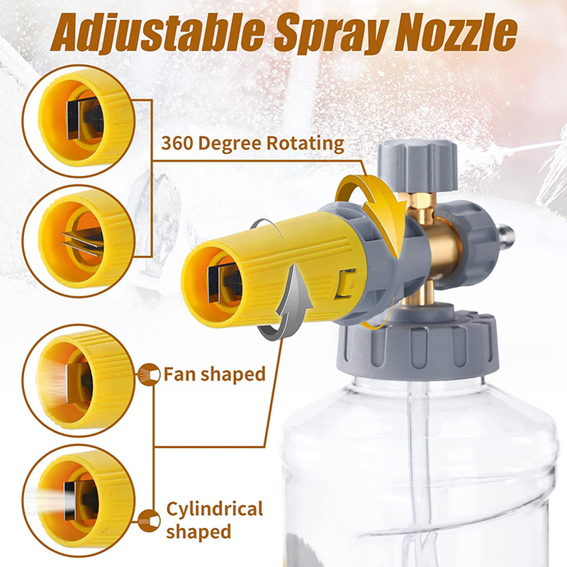 🧼 50% OFF NOW! 🚗 High-Pressure Foam Cannon – Thick Foam Coverage, Adjustable Spray & Fits All Standard Pressure Washers 💦