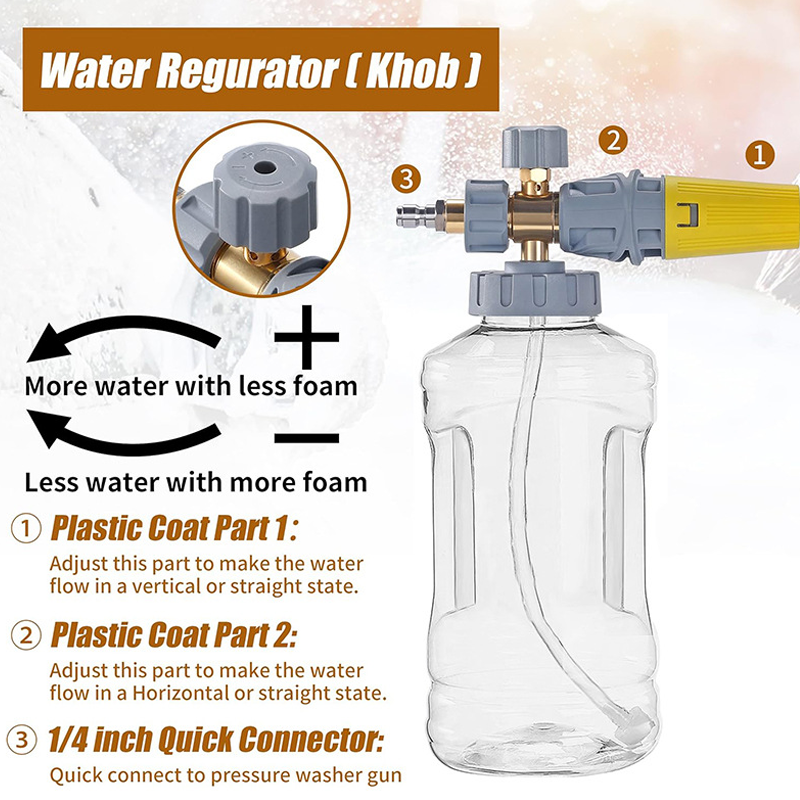 🧼 50% OFF NOW! 🚗 High-Pressure Foam Cannon – Thick Foam Coverage, Adjustable Spray & Fits All Standard Pressure Washers 💦