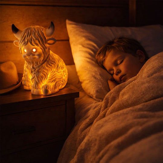 🔥🎁New arrival 50% OFF💥🐮 The Cozy Highland Glow: Highland Cattle Lamp