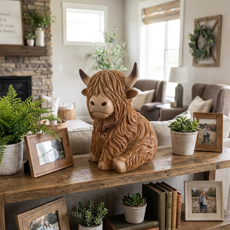 🔥🎁New arrival 50% OFF💥🐮 The Cozy Highland Glow: Highland Cattle Lamp
