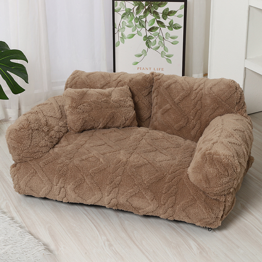✨🔥Plush Calming Pet Sofa Bed with Removable Cover🛋️