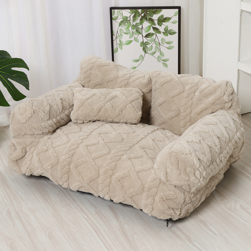 ✨🔥Plush Calming Pet Sofa Bed with Removable Cover🛋️