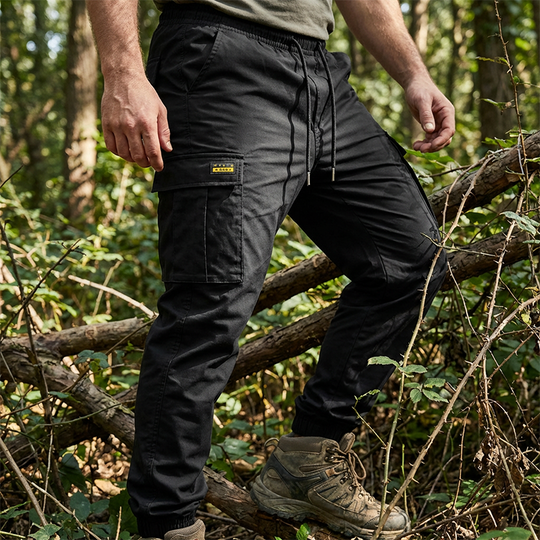 Men's Cargo Joggers – Drawstring Waist & Tapered Fit