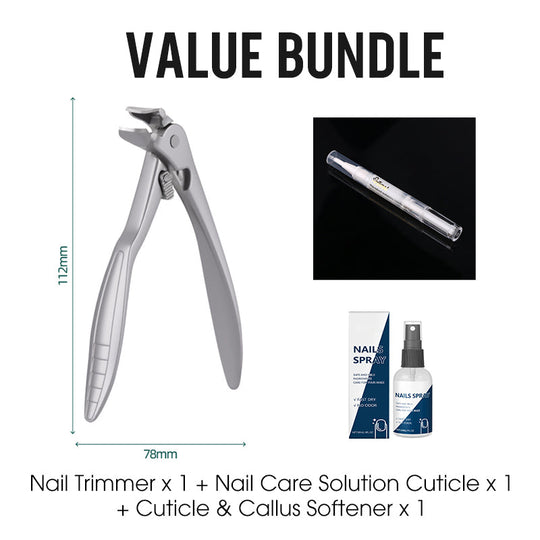 💥50% OFF⚡Splash-Proof Stainless Steel Nail Trimmer✨Sharp & Durable