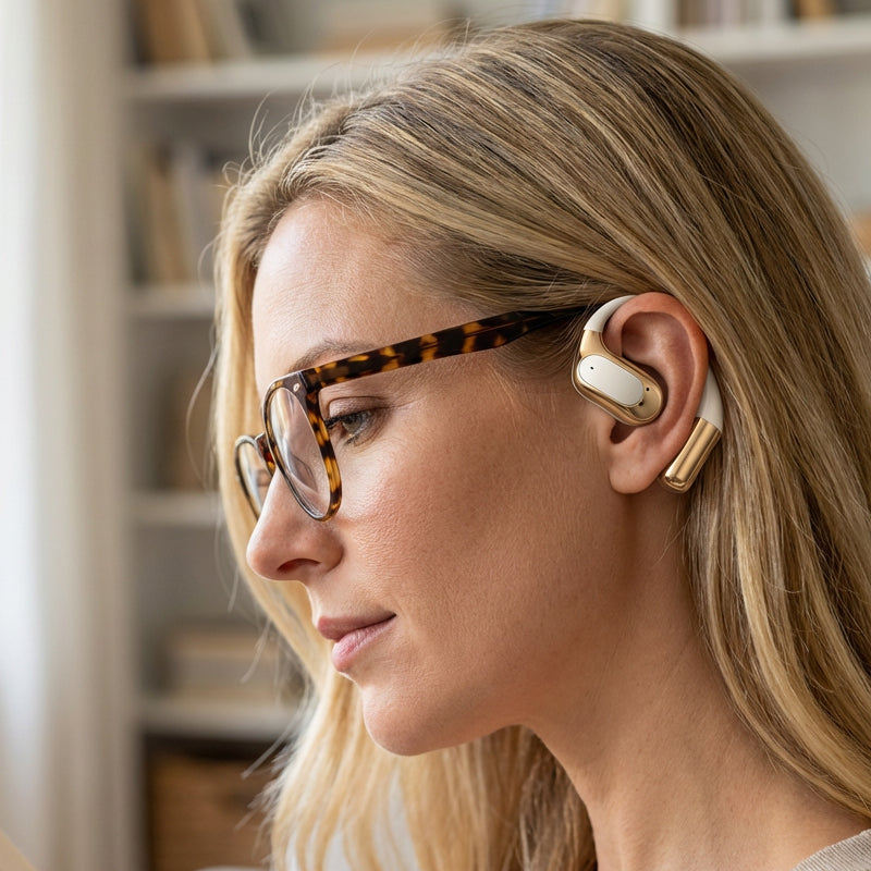 📢📢50% OFF !!!⏰Open-ear headphones with 72-hour battery life, secure fit for workouts and commutes ✨