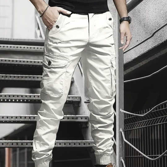 💎 -50% SUR PANTALON CARGO ! 💎 Coupe Fuselée, Multiples Poches & Tissu Résistant pour Homme 👖🏙️