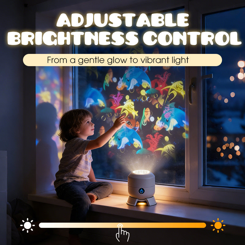 🎉Dynamic Rotating LED Projector Light – Auto Rotating Dynamic Effect, Bright & Soft Lighting, Wide Application for Party & Home Decor ✨