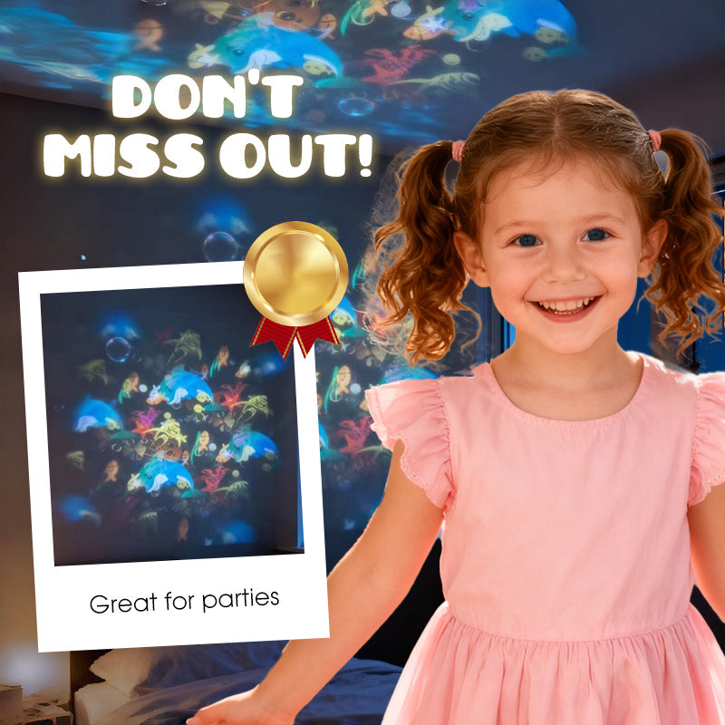 🎉Dynamic Rotating LED Projector Light – Auto Rotating Dynamic Effect, Bright & Soft Lighting, Wide Application for Party & Home Decor ✨
