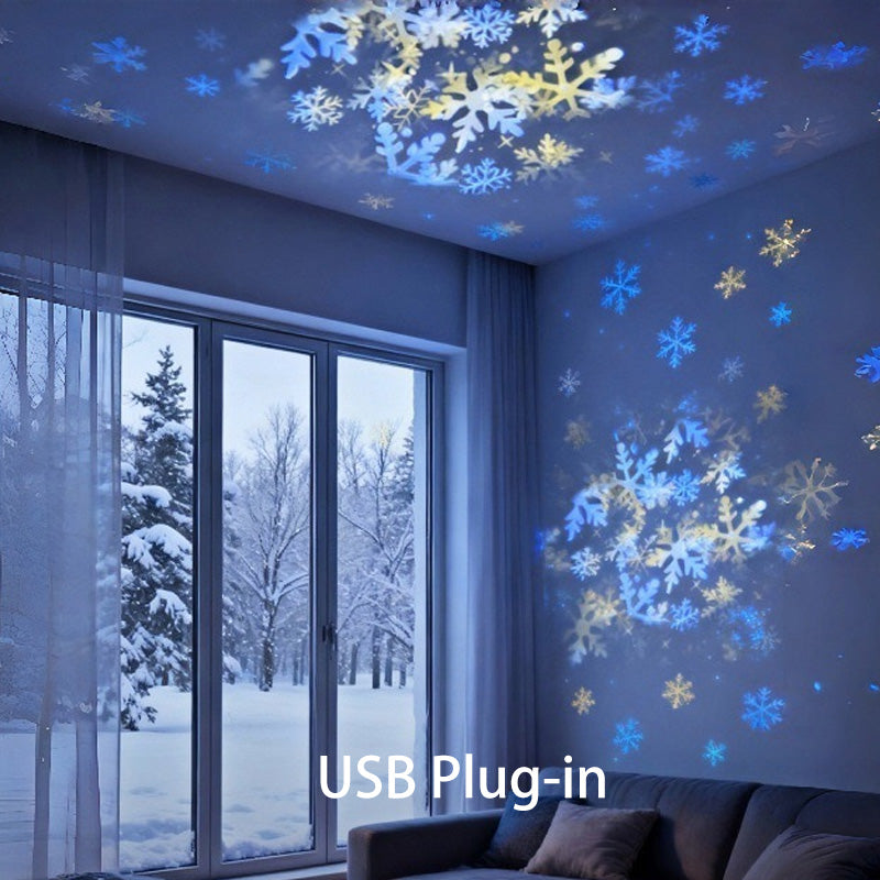 🎉Dynamic Rotating LED Projector Light – Auto Rotating Dynamic Effect, Bright & Soft Lighting, Wide Application for Party & Home Decor ✨