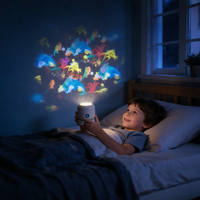 🎉Dynamic Rotating LED Projector Light – Auto Rotating Dynamic Effect, Bright & Soft Lighting, Wide Application for Party & Home Decor ✨