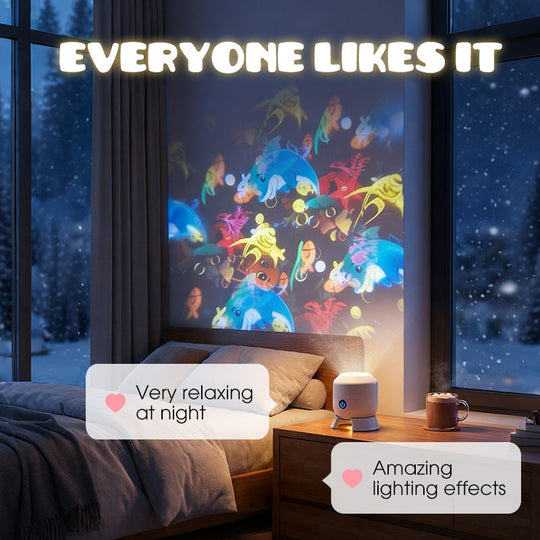🎉Dynamic Rotating LED Projector Light – Auto Rotating Dynamic Effect, Bright & Soft Lighting, Wide Application for Party & Home Decor ✨