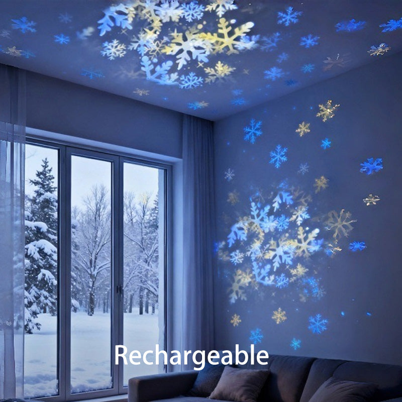 🎉Dynamic Rotating LED Projector Light – Auto Rotating Dynamic Effect, Bright & Soft Lighting, Wide Application for Party & Home Decor ✨