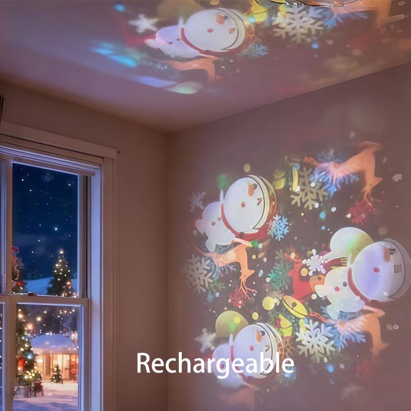 🎉Dynamic Rotating LED Projector Light – Auto Rotating Dynamic Effect, Bright & Soft Lighting, Wide Application for Party & Home Decor ✨