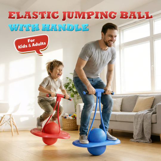 ⏳LAST DAY SALE 50% OFF🔥Elastic Jumping Ball with Handle for Kids & Adults