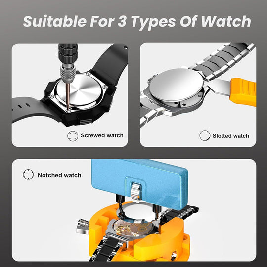 💎 50% OFF! 💎 Professional Watch Repair Tool Kit – All-in-One, Precision Stainless Steel Tools for Battery & Band Fixes