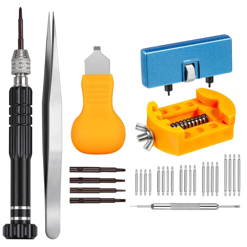 💎 50% OFF! 💎 Professional Watch Repair Tool Kit – All-in-One, Precision Stainless Steel Tools for Battery & Band Fixes
