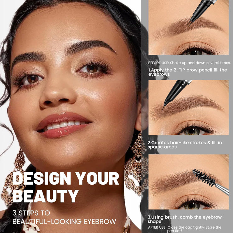 🥳2026 HOT SALE🥳💞50K+ SOLD!💥🖌️ Buy 1 & Get 1 Free! 🔥 4D Brow Pen – Natural, perfect eyebrows & eyeliner that lasts all day! 💖