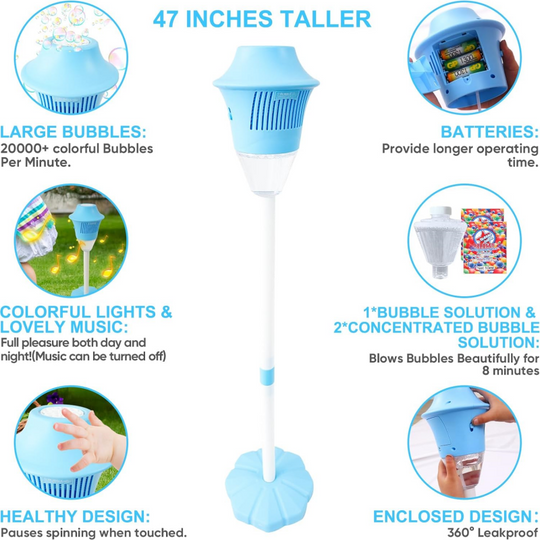 🥳2026 HOT SALE⚡ Automatic Handheld Bubble Machine for Kids – One-Touch Operation, Rich Bubbles & Portable Design