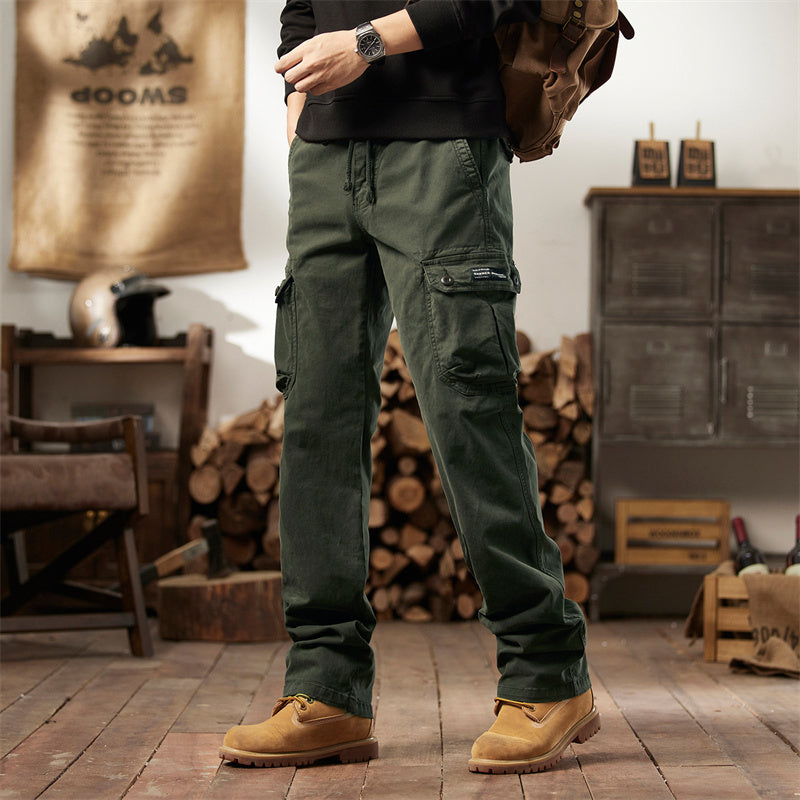 👖50% OFF!🛠️ Men's Cotton Cargo Tactical Pants – Multi-Pocket, Reinforced Construction & Adjustable Waist 🔧