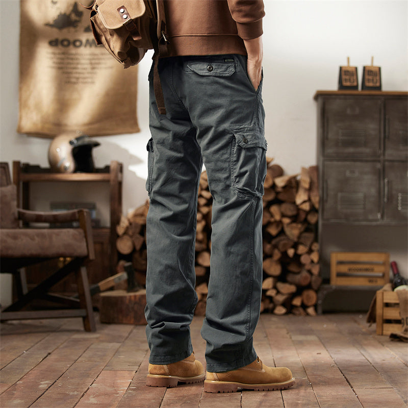 👖50% OFF!🛠️ Men's Cotton Cargo Tactical Pants – Multi-Pocket, Reinforced Construction & Adjustable Waist 🔧