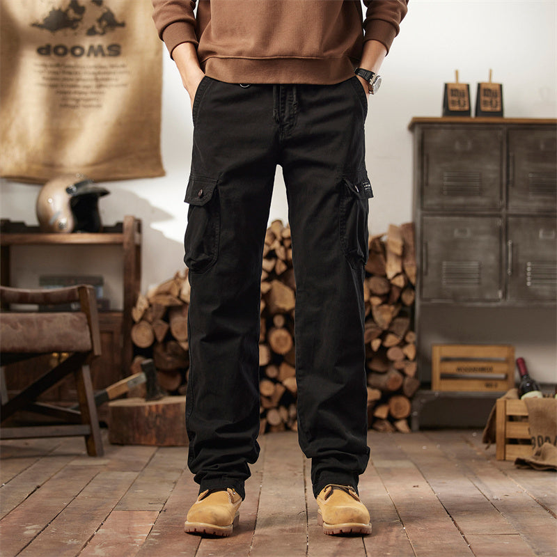 👖50% OFF!🛠️ Men's Cotton Cargo Tactical Pants – Multi-Pocket, Reinforced Construction & Adjustable Waist 🔧