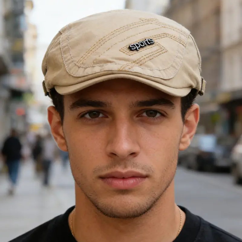 🧢 New arrival Sale🌬️ All-Season Breathable Classic Flat Cap – Ivy Design, Adjustable Fit & Versatile Colors 💼